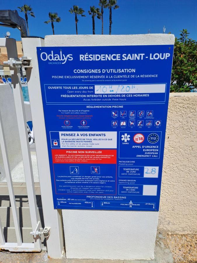Studio Climatise Box 5 G Residence Odalys Saint Loup, Piscine ,Parking Prive Et Superette 25 Agde Esterno foto